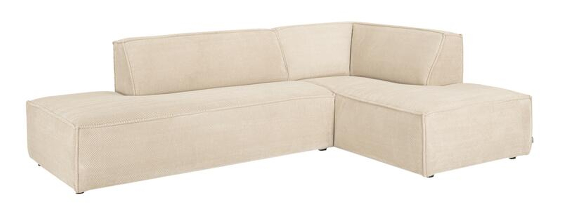 Ecksofa Cliff, Rechts, Beige