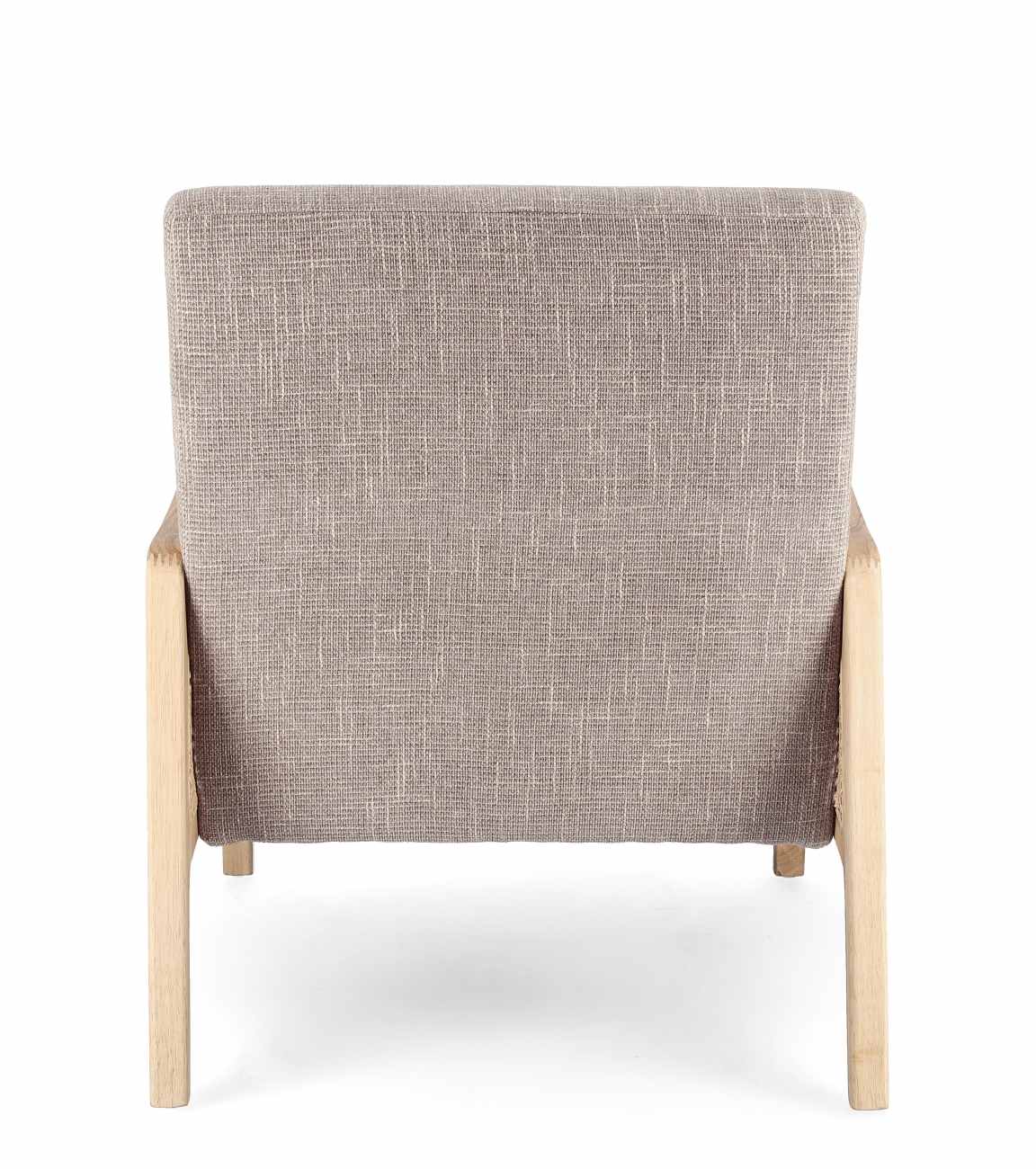 Sessel Deanna aus Stoff, Taupe