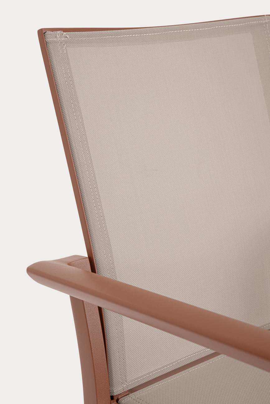 Gartenstuhl Konnor stapelbar mit Armlehne, Barn