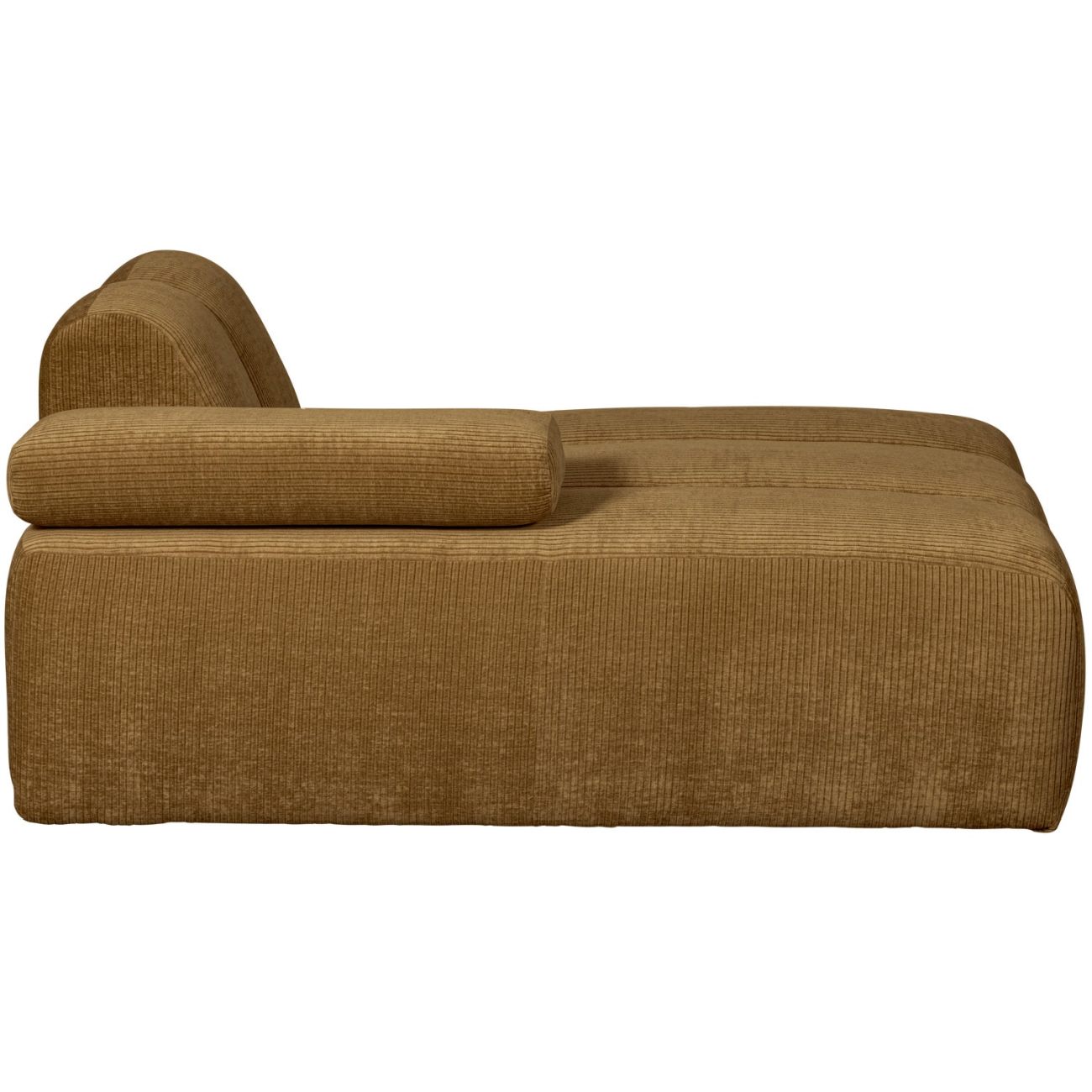 Modulsofa Mojo Flachcord Chaiselongue-Links, Honiggelb