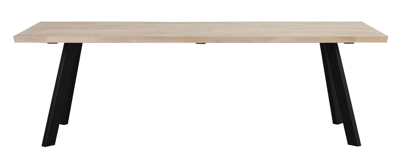 Esstisch Fred 240x100cm, Eiche Weiß pigmentiert