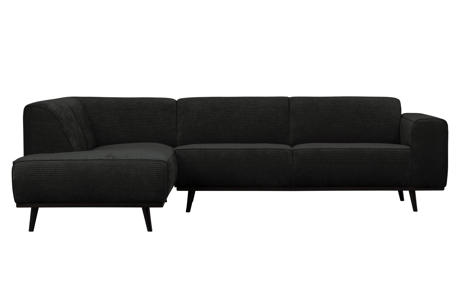 Ecksofa Statement aus gewebten Jacquard Links, Graphit