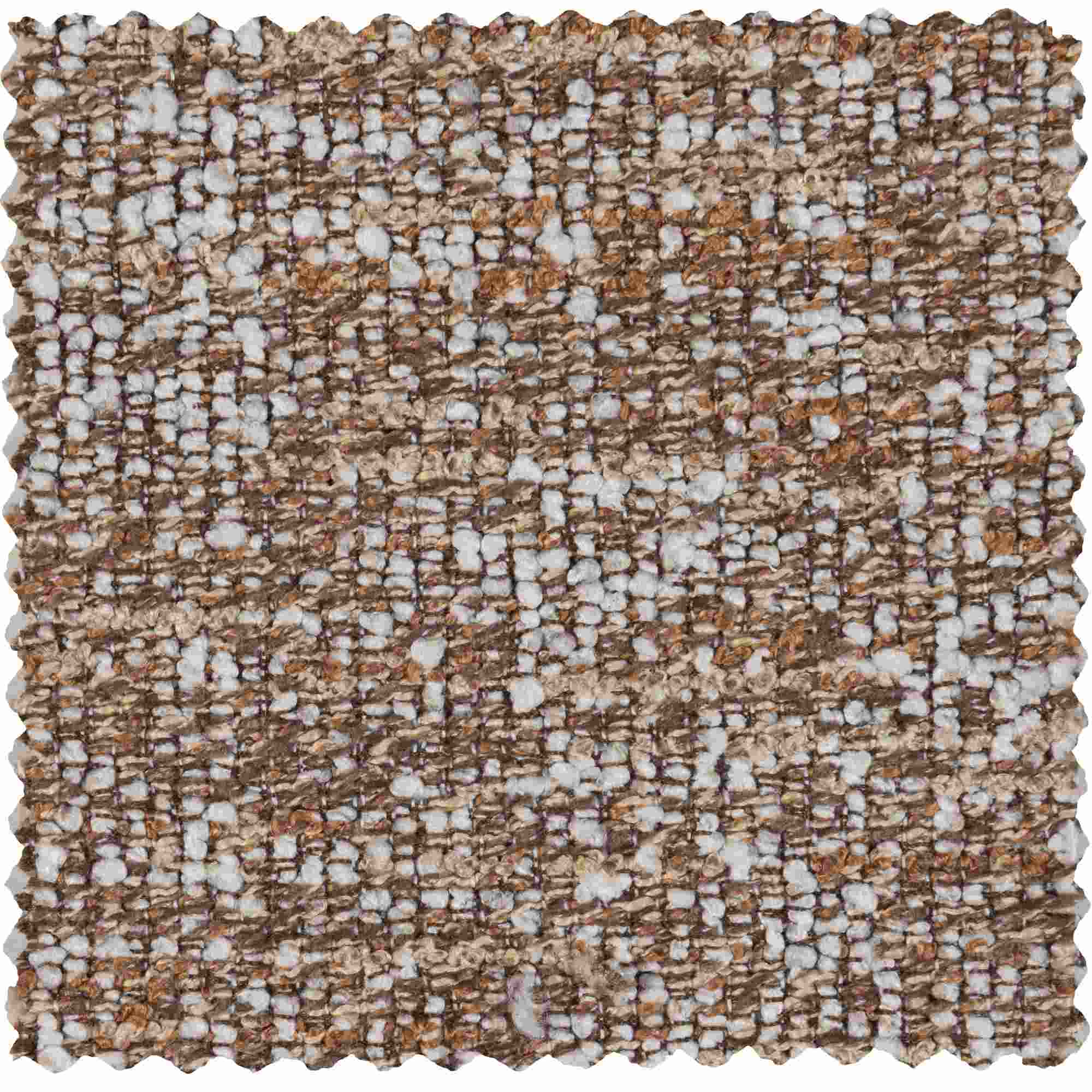 Ecksofa Statement Links - Melange-Stoff, Hellbraun