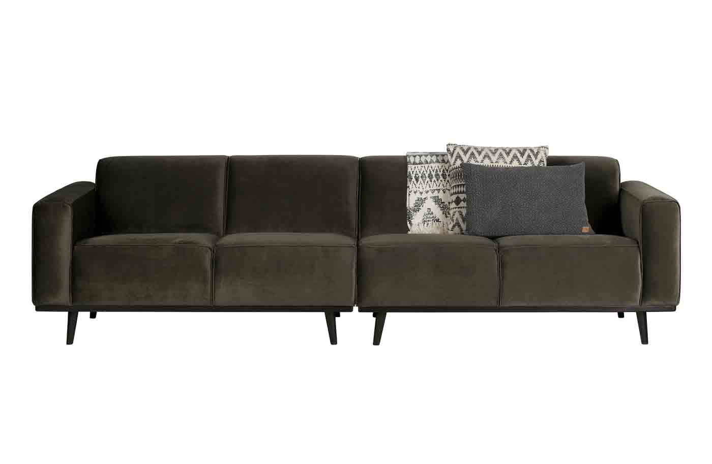 Bigsofa Statement Samt, 280cm Waldgrün