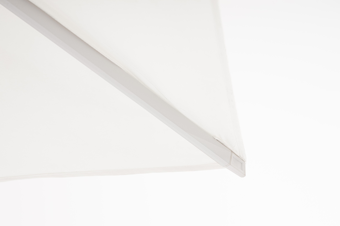 Sonnenschirm Vega aus Aluminium 3x4 m, Weiß