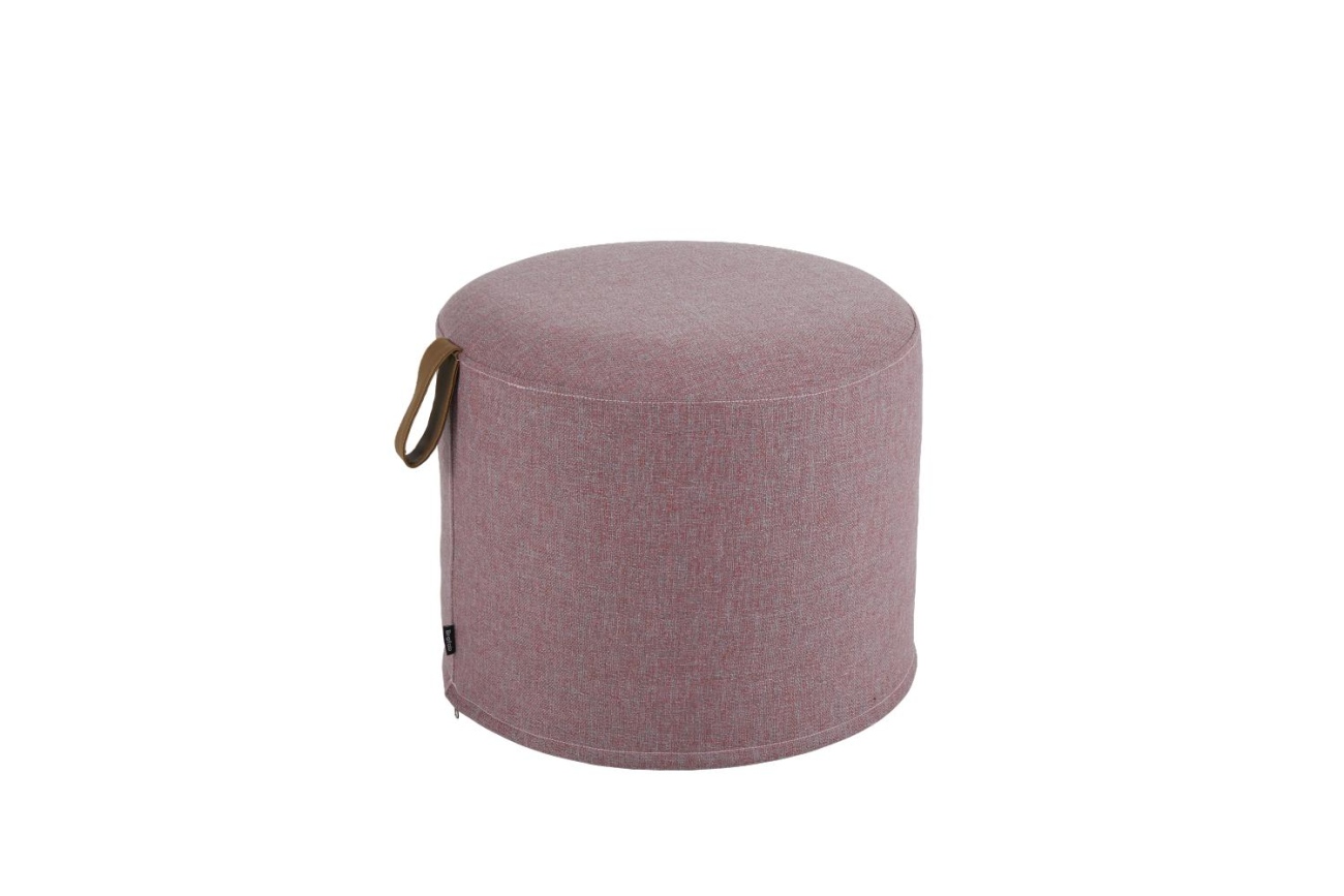 Pouf Kotte aus Olefin Stoff 50 cm, Pink