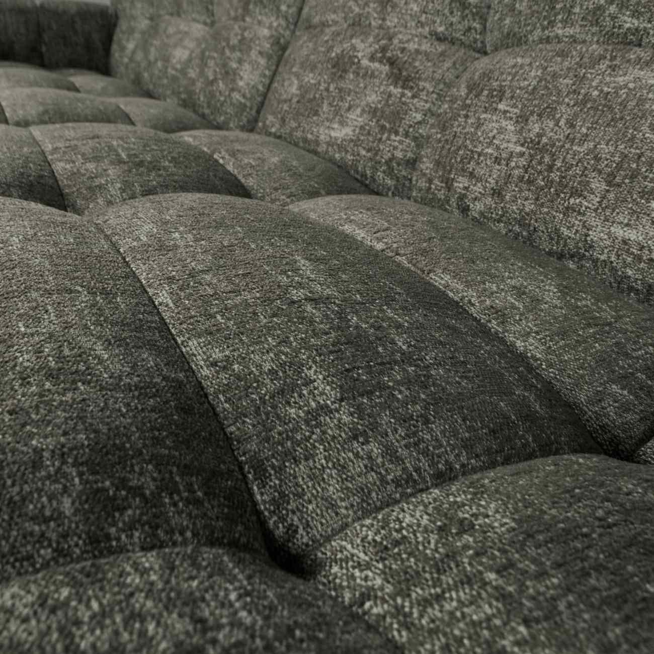 Sofa Timor aus Chenille-Stoff, Grün