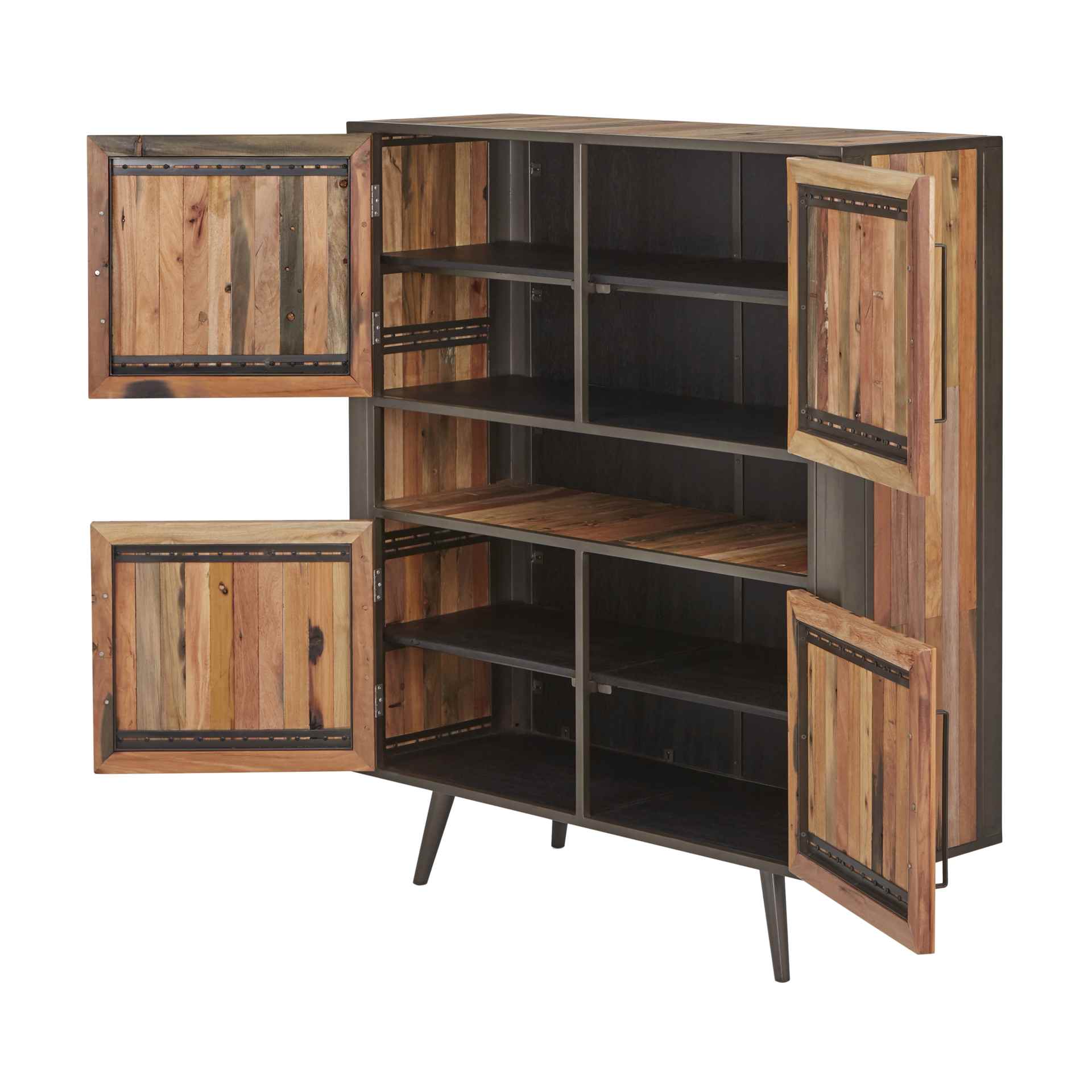 Highboard Nordic mit 4 Türen, 130 cm