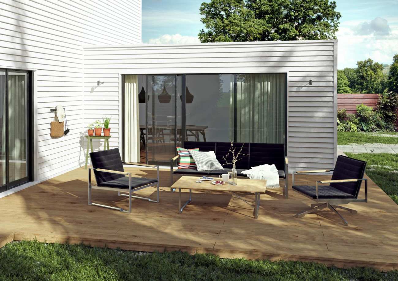 Gartenbank Gotland aus Aluminium