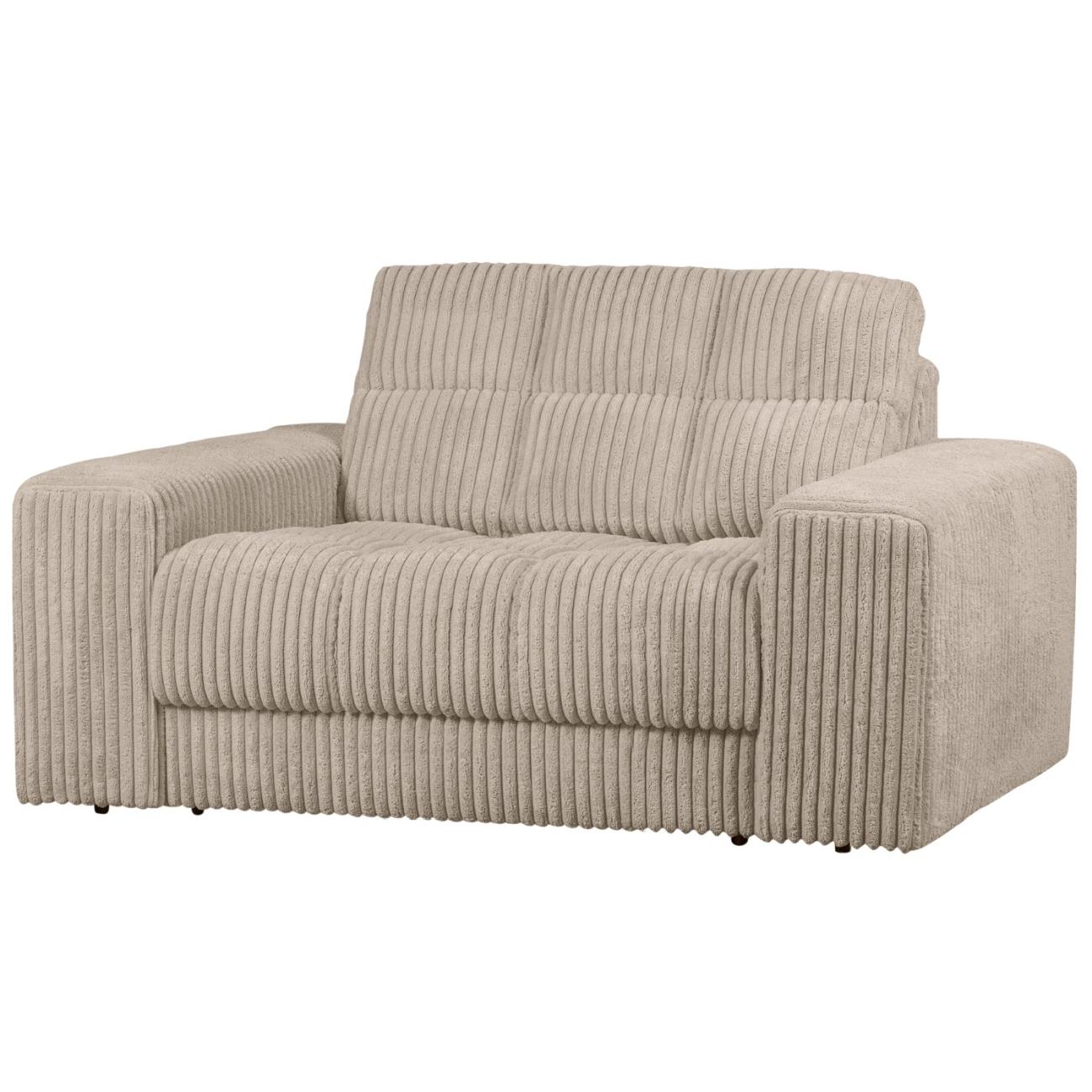 Loveseat Date mit Cordbezug, Travertin