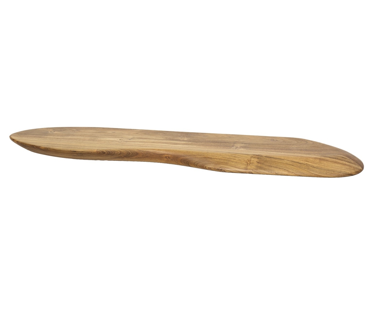Wandregal Yore - Akazienholz massiv Braun, natürliche Kante, 90 cm