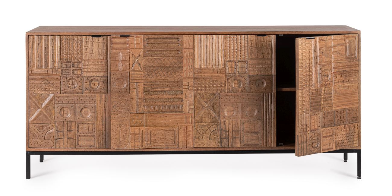 Sideboard Kindia aus Mangoholz, 180 cm