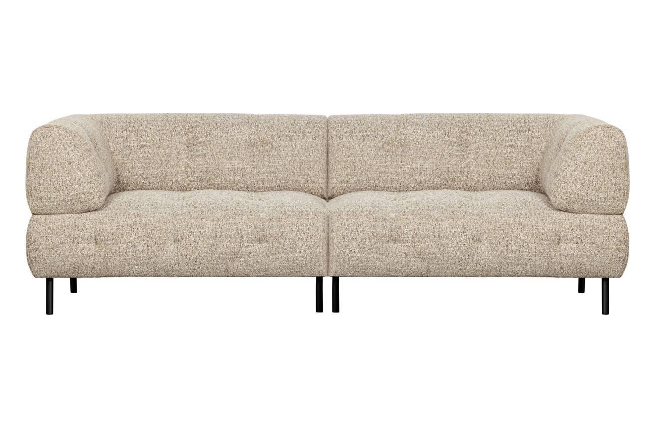 Sofa Lloyd aus grobmaschigen Stoff, Beige