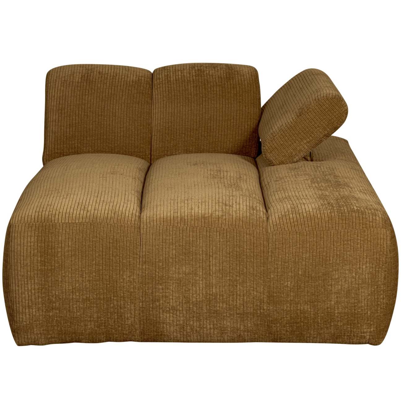 Modulsofa Mojo Flachcord Chaiselongue-Rechts, Honiggelb