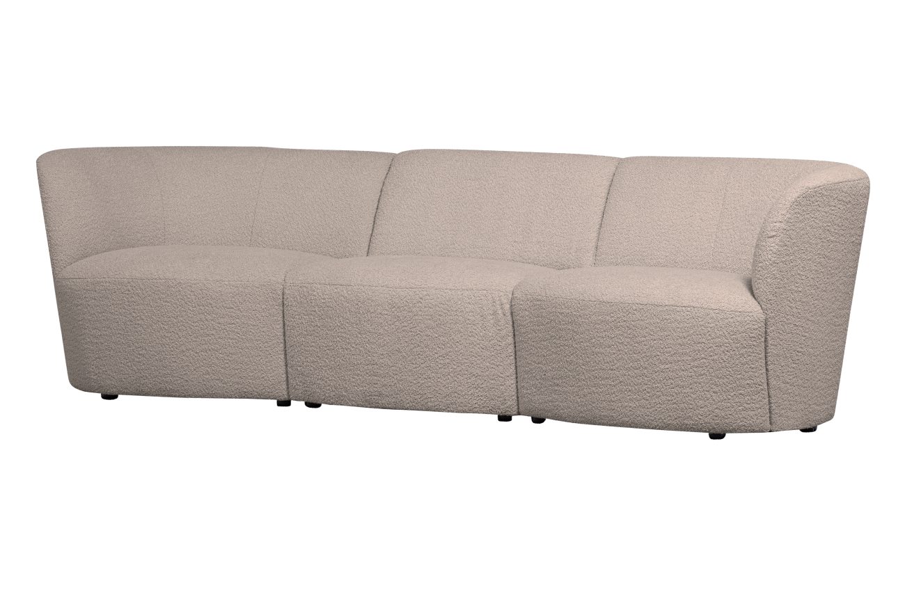 Sofa Coco aus Boucle-Stoff, Sand